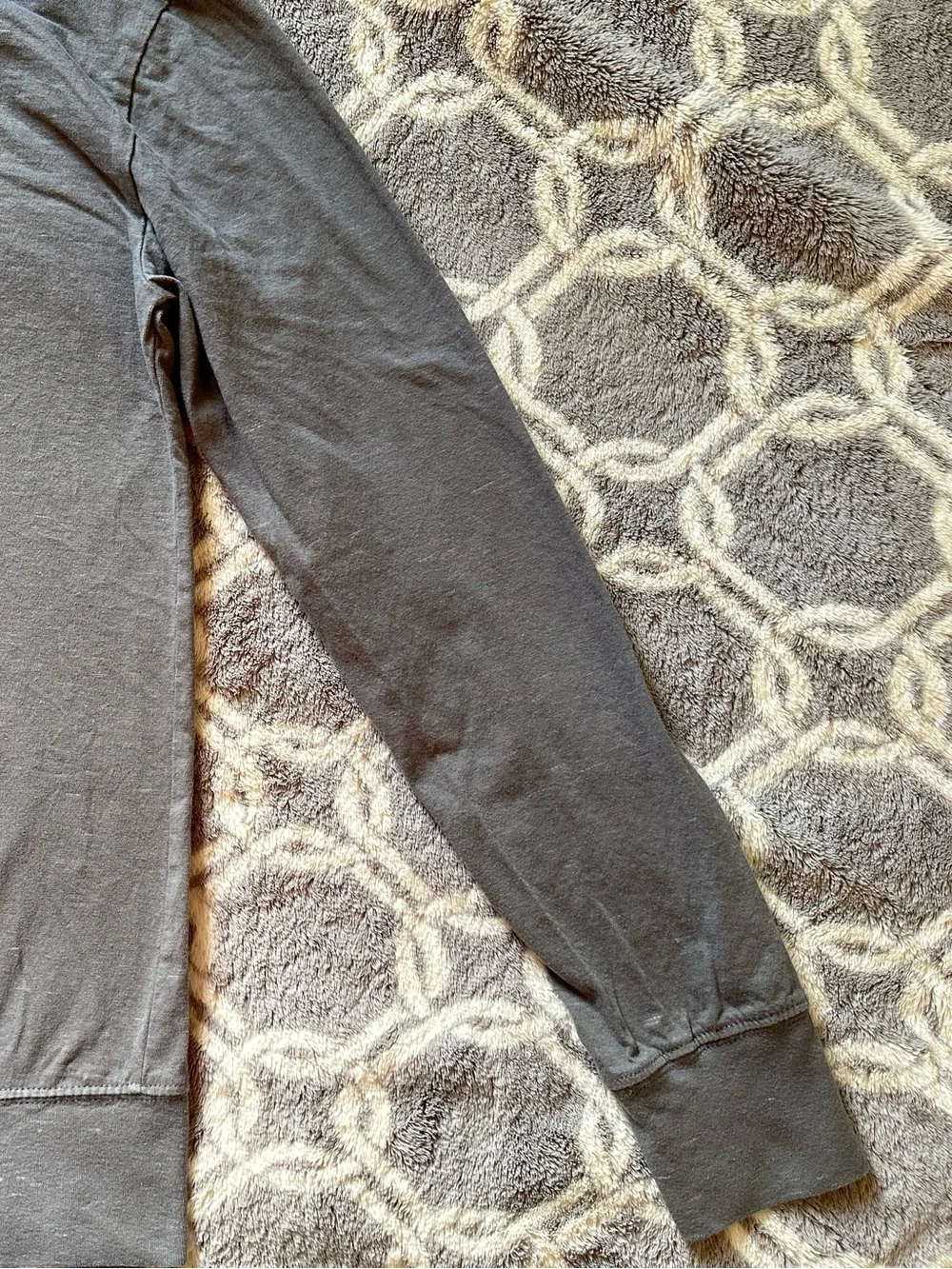 The North Face Hoodie Pullover Shirt Gray Men’s Small 1/4 Button Long Sleeve